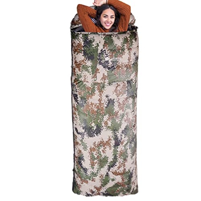 Ocobetom Sacos de Dormir para Adultos Clima Frío | Saco de Dormir Ligero para mochileros,Equipo de Camping Ligero e Impermeable, Ideal para Acampar en