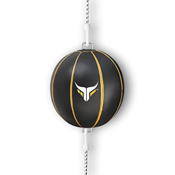 Mytra Fusion Saco de velocidad de doble cara, de piel auténtica, artes marciales mixtas y artes marciales mixtas (negro/gold) en oferta