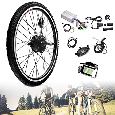 ELBLUS 36v 48v 20"24" 26"27,5" 28"700c, con Pantalla LCD, Neumáticos Interiores Y Exteriores, Kit De Conversión De Rueda Trasera De Bicicleta Eléctric