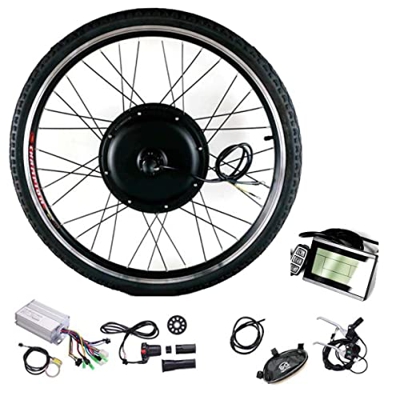 Kit De Bicicleta Eléctrica, 20"24" 26"27.5" 28"700c 36v 48v Rueda Trasera E-Bike Kit De Conversión con Pantalla LCD, Neumáticos Internos Y Externos,48