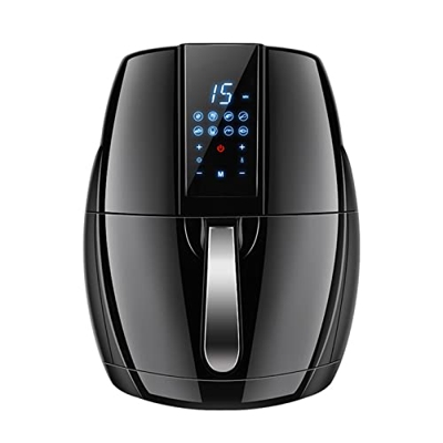 Freidora de Aire Digital, Horno Airfryer Grande de 6L con 8 presintonías, freidoras eléctricas de Aire Caliente, Horno sin Aceite con Pantalla táctil 