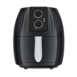 freidora Negra multifunción doméstica Inteligente 5.5l Cocina de Aire 1300w Control de Doble Perilla 360 ° circulación de Aire Caliente l250xw320xh320 características
