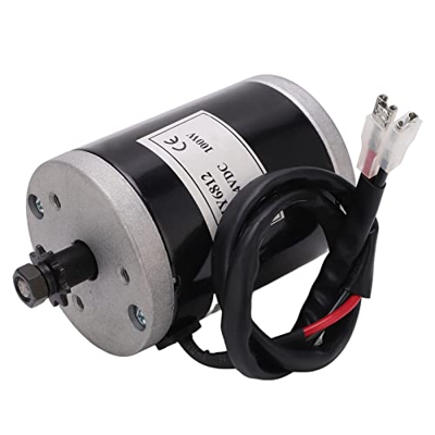 Aoutecen Kit de Conversión de Motor DC para Bicicleta, Cadena de Sección 25H98 de Alta Velocidad 24V 100W Kit de Motor Cepillado para Bicicleta con Ca