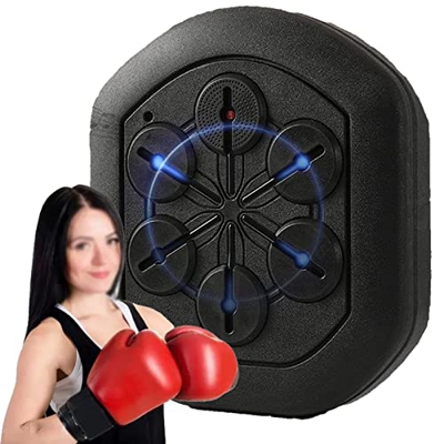HNCXHX Boxeo Musical Blanco de Pared de Boxeo Montado en la Pared, Blancos de Pared de Reacción de Boxeo de Blanco Musical Múltiple de Entrenamiento E