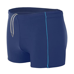 Aquarti Bañador para Hombre Tipo Boxer, Azul Oscuro/Azul, 4XL características