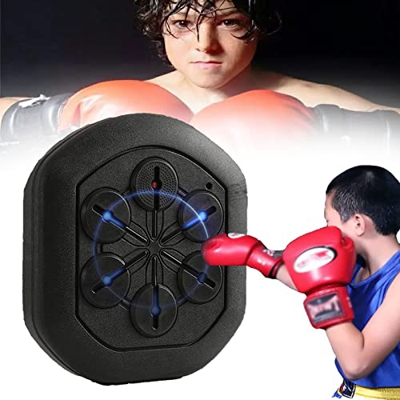 HNCXHX Blanco de Pared de Boxeo montado en la Pared con Guantes de Boxeo, Boxeo Musical Adecuado para Juegos en casa, Fitness, liberación de estrés, H