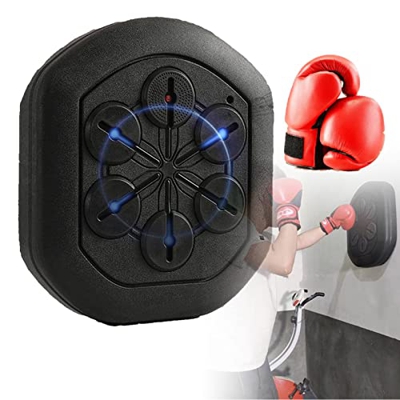 HNCXHX Mini Equipo electrónico de Boxeo para niños montado en la Pared para Interiores, máquina de música Inteligente, Entrenamiento, Boxeo, Objetivo,