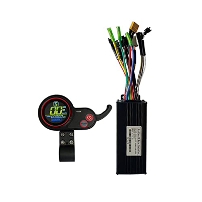 ZYWUOY Controlador de E-Bike Controlador de motor sin escobillas 36-48V 30A 750/1000W Controlador de onda sinusoidal Pantalla LCD para E-bike Scooter 