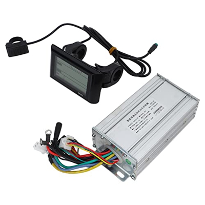 Uxsiya Kit de Conversión de Controlador de Bicicleta Eléctrica, Controlador de Bicicleta Eléctrica Multifunción Y Medidor LCD Fácil de Mantener 48V 15