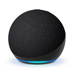 Nuevo Echo Dot (5.ª generación, modelo de 2022) | versión internacional | Altavoz inteligente con Alexa | Antracita | No disponible en portugués (Port en oferta