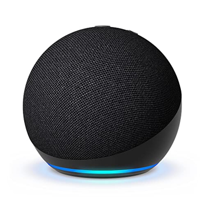 Nuevo Echo Dot (5.ª generación, modelo de 2022) | versión internacional | Altavoz inteligente con Alexa | Antracita | No disponible en portugués (Port