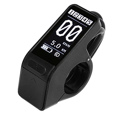 Panel de Visualización de Bicicleta Eléctrica, Pantalla LCD de Bicicleta Eléctrica ABS Resistente Al Agua IP65 para Manillar de 22,2 Mm para Motor de 