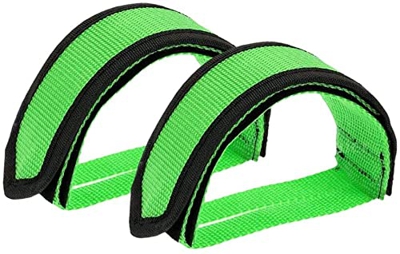 2 piezas Correas de pedal de nylon Correas de pedal de bicicleta para niños Correas de puntera Correas de correa de bicicleta de cierre fijo (3.15x9.0