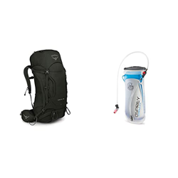 Osprey Kestrel 48 Men's Hiking Pack - Picholine Green (M/L) & Hydraulics™ 2L Water Hydration Reservoir - Blue precio