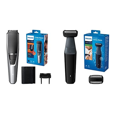 Philips BEARDTRIMMER Series 3000 Barbero BT3216/14 - Depiladoras para la barba (0,5 mm, 1 cm, 3,2 cm, 0,5 mm, Barba larga, Barba corta, Estilo barba d