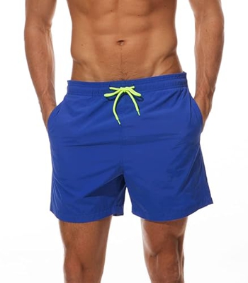 FGFD&OU Bañador Hombre Pantalones Corto Deporte Bermudas Secado Rápido Trajes de Baño Hombre Bóxers Playa Shorts (Azul Profundo, XL)