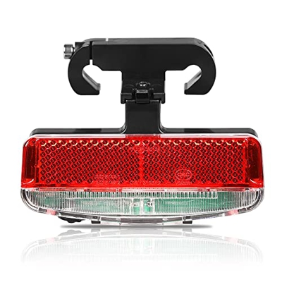 Varstrom Luz Trasera para Bicicleta Luz Trasera LED, Luz Trasera Brillante 30 Lúmenes, Luces Traseras Impermeables IPX4, Alimentada por Dos Baterías A
