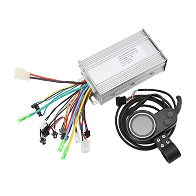 BuyWeek Controlador de Motor de Bicicleta eléctrica, 36V 48V 500W Controlador de Motor de Bicicleta eléctrica 2 en 1 Panel de Pantalla LCD a Color Kit