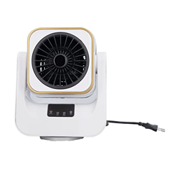 Rosvola Calentador Eléctrico Pequeño, 7 Aspas de Ventilador Ángulo Táctil Grande 1000 W Protección Antivuelco Ventilador Eléctrico Oscilante de Refrig características