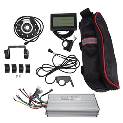 Controlador de Motor sin Escobillas de 36 V/48 V, 1500 W, Kit de Panel LCD, Motor de Onda Sinusoidal de 35 a Y Controlador de Velocidad con Cable de L