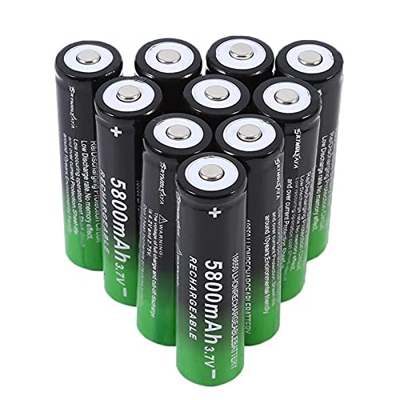 3.7V 5800mAh 18650 Li-Ion batería, Recargable Forpower Bank Led Radio Faro Luz de Emergencia Luz de Linterna 10pcs5800mAh
