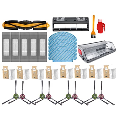Phopurtall Para DEEBOT OZMO T8 T8 Accesorios Bolsa para el Polvo Lapón HEPA Filtro Robot Aspiradora Piezas