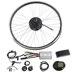 Longzhuo Kit de Controlador de Bicicleta eléctrica, Kit de conversión de Bicicleta eléctrica, Rueda de Motor de Volante Trasero de 26 Pulgadas, Kit de en oferta