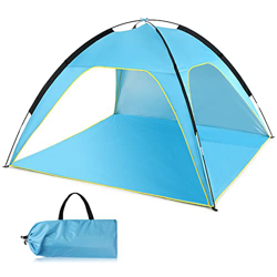 ERYUE Carpa de Playa Ligera Toldo Parasol Toldo Refugio para el Sol Tienda de Pesca para Acampar,Tienda de Playa Ligera características