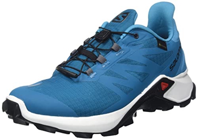 SALOMON Shoes Supercross 3, Zapatillas de Trail Running Hombre, Crystal Teal/White/Barrier Reef, 42 2/3 EU