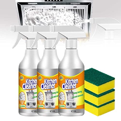 1/2/3PCS All Purpose Kitchen Cleaner, Easy Off Specialty Kitchen Degreaser Cleaner, Strong Kitchen Heavy Duty Degreaser Spray, Multipurpose Kitchen De