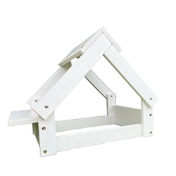 The Paw State - Caseta para Perro Interior | Perros Pequeños y Medianos | Casita de Pino Macizo | con balda para 2 Comederos | Estilo Montessori | Sin características