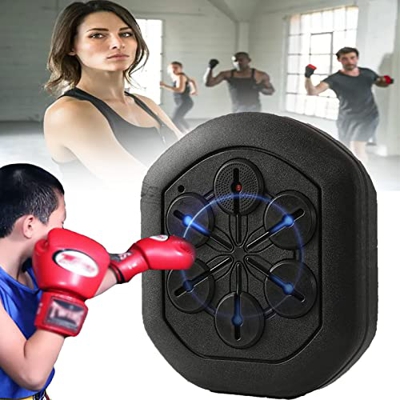 HNCXHX Máquina de Boxeo, máquina de Boxeo de música Inteligente con Guantes de Boxeo, Objetivo de Pared de Boxeo montado en la Pared, para niños Adult