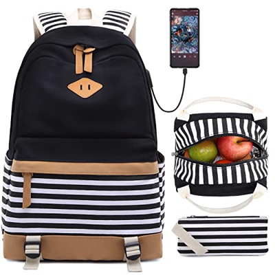 Mochila Escolar para Niñas Adolescente Mochilas escolares Adolescentes Mochila escolar a rayas, Mochila de ocio, Mochila Escolares Mujeres Universitar