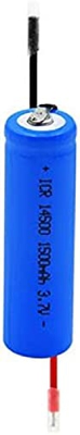3.7v 1500mah Icr 14500 Li-Ion Oplaadbare Batterij Met 2 DIY-draden, Gebruikt Voor Zaklamp Power Bank Led-lichtmicrofoons Radio's 2 Stuks,1 Stuks