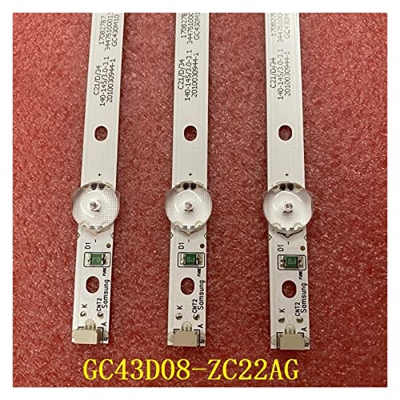 Piezas de Repuesto de TV- 3pcs/Set DIRIGIÓ Franja de la luz de Fondo for Samsung UE43J5202 UE43J5272 GC43D08-ZC22AG-13 14 15 17 23 HV430FHD-NLA 303GC4