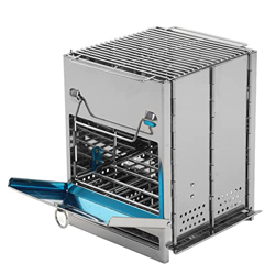 Parrilla Plana Parrilla Plegable Grande Estufa de carbón para Acampar Mesa de Cocina de Barbacoa de una Pieza de Acero Inoxidable Adecuada para Patio  características
