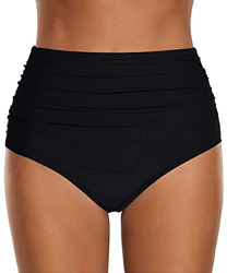 ABINGOO Bañador para mujer, cintura alta, estilo vintage, bajo de bikini, Negro , S precio