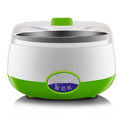 Máquina de yogurt fabricante, electrodomésticos automáticos fermentados con acero inoxidable, duradero Bricolaje Desayuno bebé, niños, uso doméstico, 