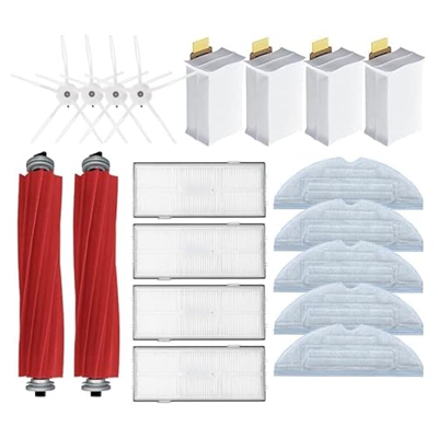 IMASHNA / Ajuste para Xiaomi Roborock S7 S7max S7maxv T7S Plus Accesorios for aspiradoras Cepillo Lateral Principal Paño de mopa Filtro HEPA Bolsas fo