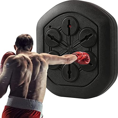 HENGMA Música Objetivo De Pared De Boxeo Electrónico,Probador De Fuerza De Equipos De Boxeo De Pared con Música,Niños De Interior Otros Equipos De Box