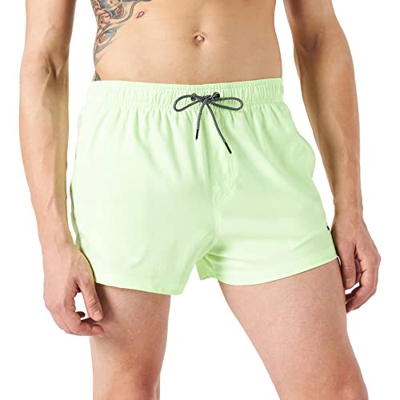 PUMA Short Length Swim Shorts Bermudas, Color Amarillo, L para Hombre
