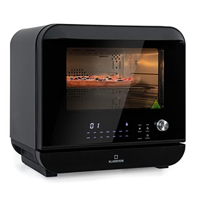 Klarstein Horno Freidora de Aire Caliente de 2450W de Calentamiento Rápido para Cocina, Freidora Sin Aceite Compacta, Capacidad 18 l, Fácil Limpiar, F