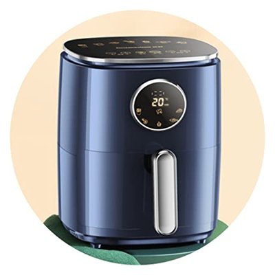 Freidora De Aire Freidora De Aire Doméstica Freidora Eléctrica Multifuncional Freidora De Aire Automática Horno Eléctrico Inteligente (Color : Azul, S