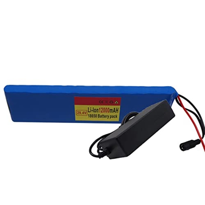 Batería De Bicicleta Eléctrica De 29.4V 12Ah, Batería De Bicicleta Eléctrica De 12AH para Motor De Scooter De Bicicleta, Batería De Iones De Litio 120