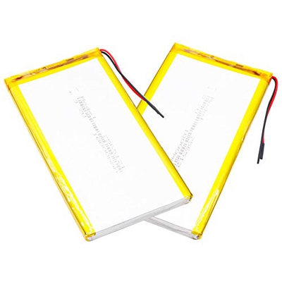 WOWNG 3.7V 10000mAh 7565121 Li-Ion Batería 3wires para GPS PSP Pad Portable DVD Power Bank Tablet PC 2pcs