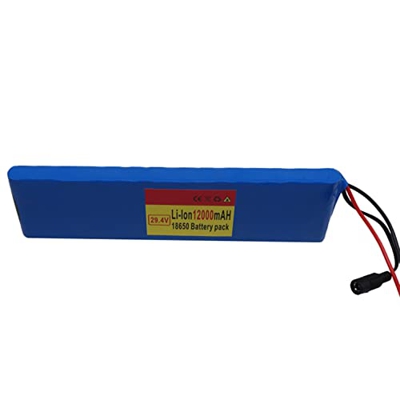 Batería De Bicicleta Eléctrica, 29.4V Batería De Bicicleta Eléctrica De 12AH para 200W-500W Motor De Scooter De Bicicleta, Batería De Iones De Litio 1