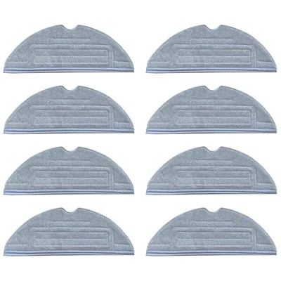IMASHNA Almohadillas for fregona/Apto for Xiaomi Roborock S7 T7S Plus, paños de Repuesto for fregona de algodón y Microfibra (Color : Light Grey)