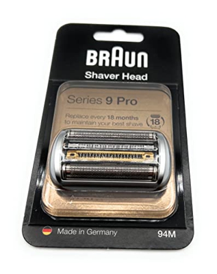 ELECTROTODO reemplazo de cabezal afeitadora Braun Series 9 Pro 94M=92S (también es válido para la 92B, solo cambia el color de la carcasa)