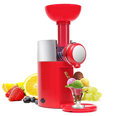 HUIOP Máquina de Helados Multifuncional para el hogar, automática, 160W, 1000ml, Gran Capacidad, Mini máquina para Hacer postres de Frutas y aguanieve