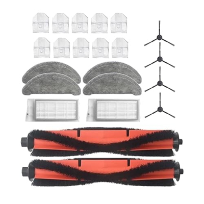 IMASHNA Cepillo Lateral rodante Filtro HEPA trapeadores paños Bolsas de Polvo/Apto for Xiaomi Roidmi Eve Plus Piezas de Robot Aspirador (Color : Laven